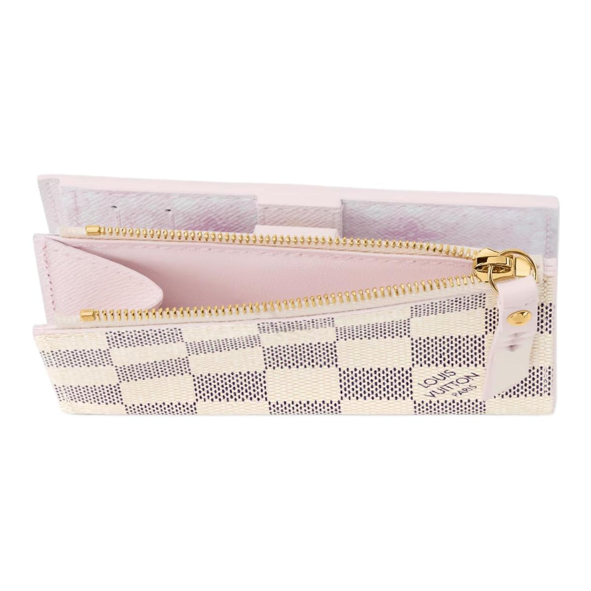 LOUIS VUITTON Lisa Checkerboard Coated Canvas Wallet - Beige and Light Purple - N40921