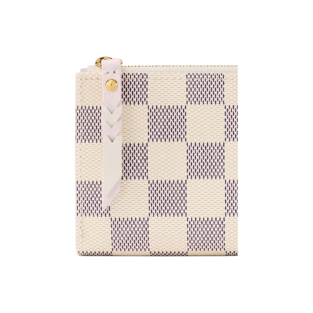 LOUIS VUITTON Lisa Women's Beige and Lilac Checkerboard Coated Canvas Wallet N40921