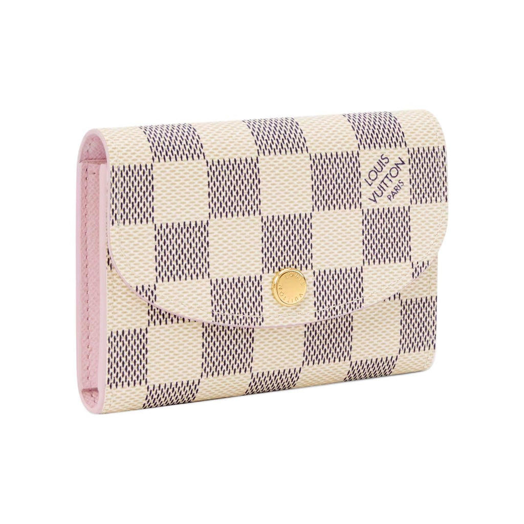 LOUIS VUITTON Rosalie Checkerboard Coated Canvas Coin Purse - Cream and Purple - N40949