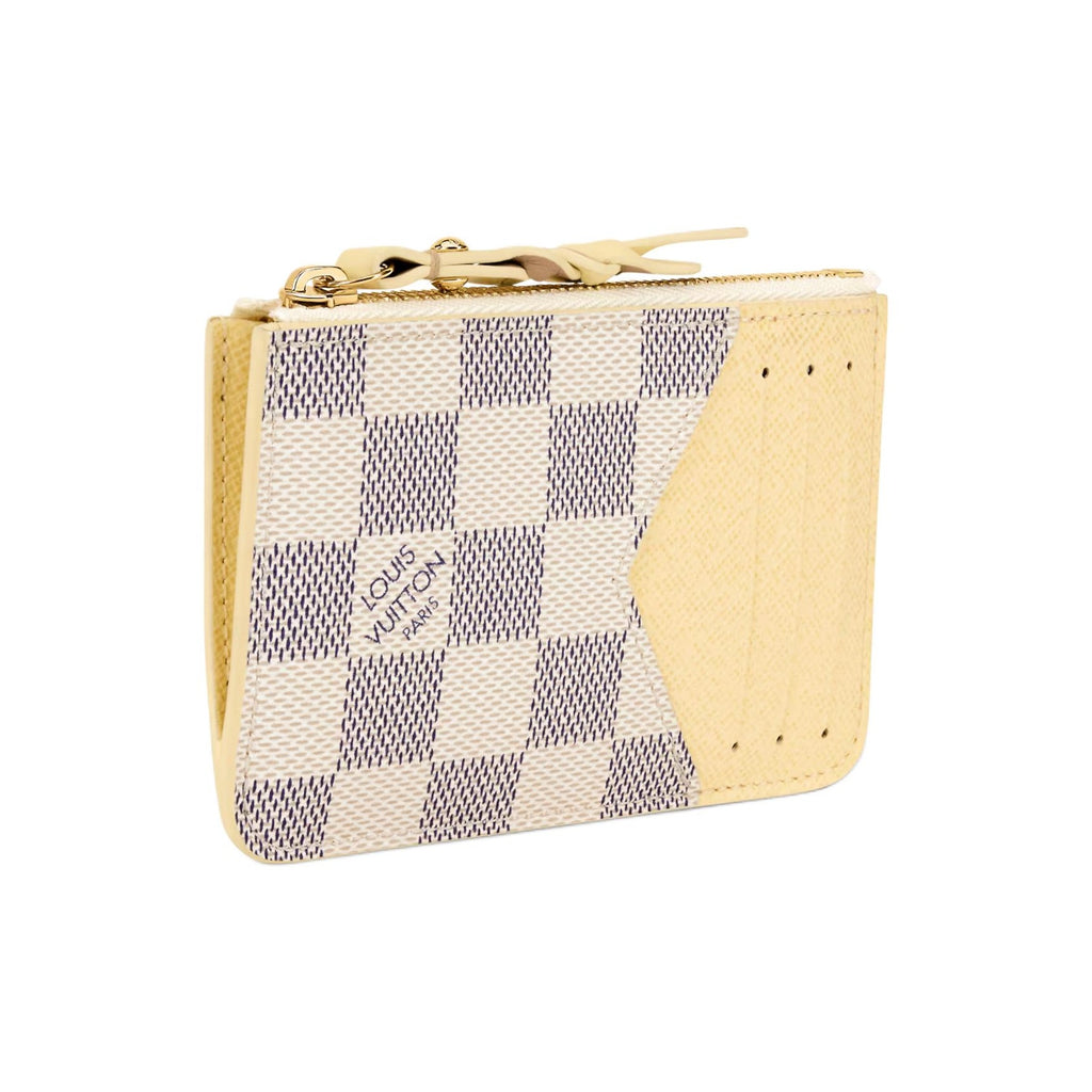 LOUIS VUITTON Romy Women's Hazelnut Yellow Coated Canvas Card Holder N40923