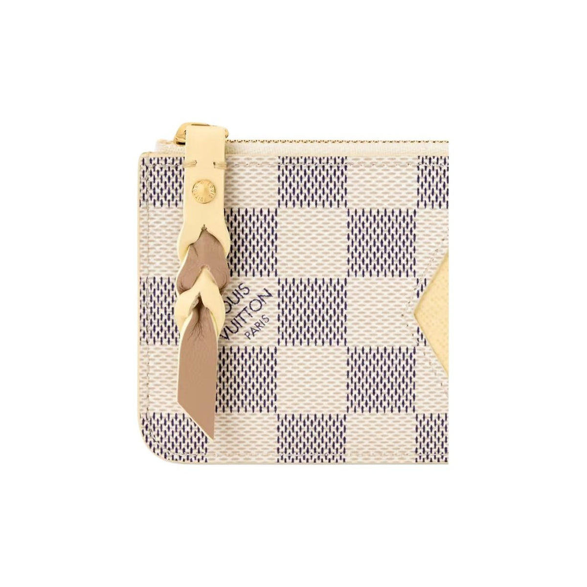 LOUIS VUITTON Romy Women's Hazelnut Yellow Coated Canvas Card Holder N40923