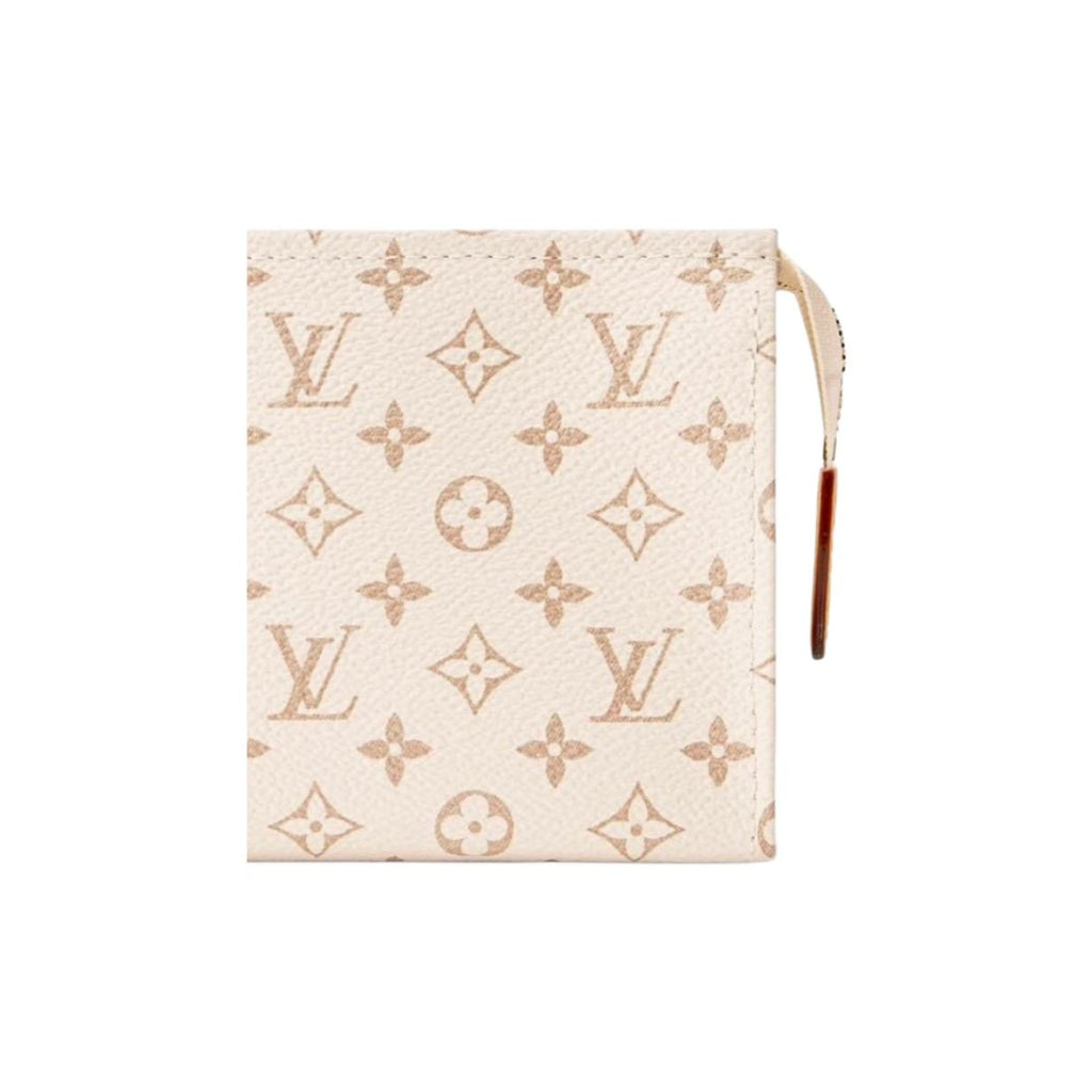 LOUIS VUITTON Poche Toilette Unisex Beige Monogram Coated Canvas Toiletry Bag M29699