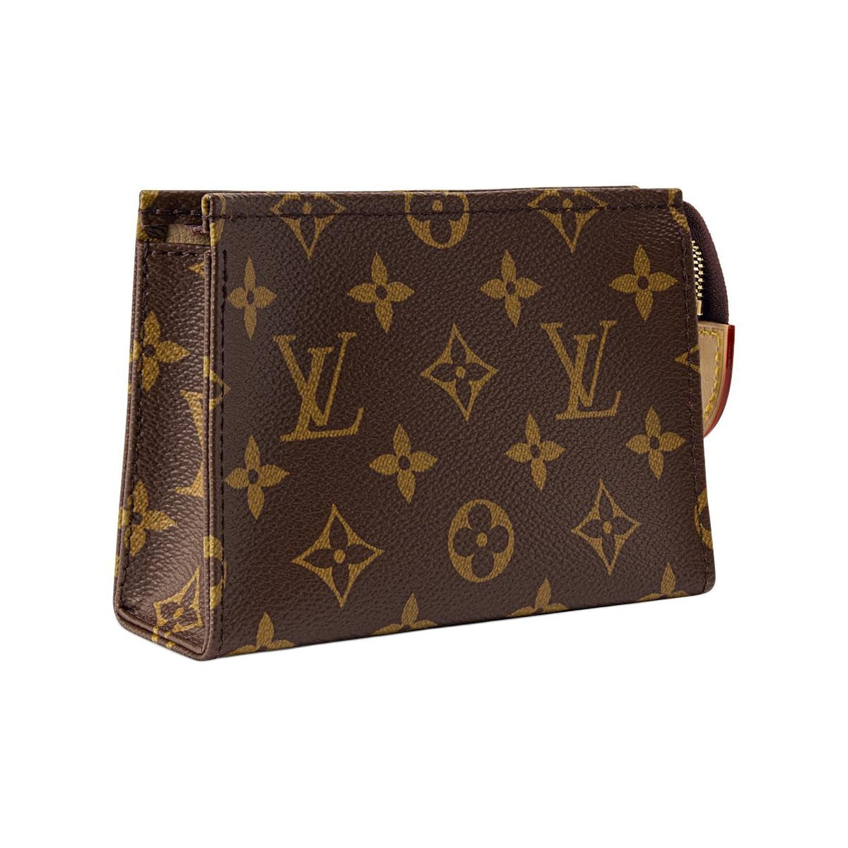 LOUIS VUITTON Poche Toilette Small Unisex Brown Monogram Coated Canvas Toiletry Bag M29700