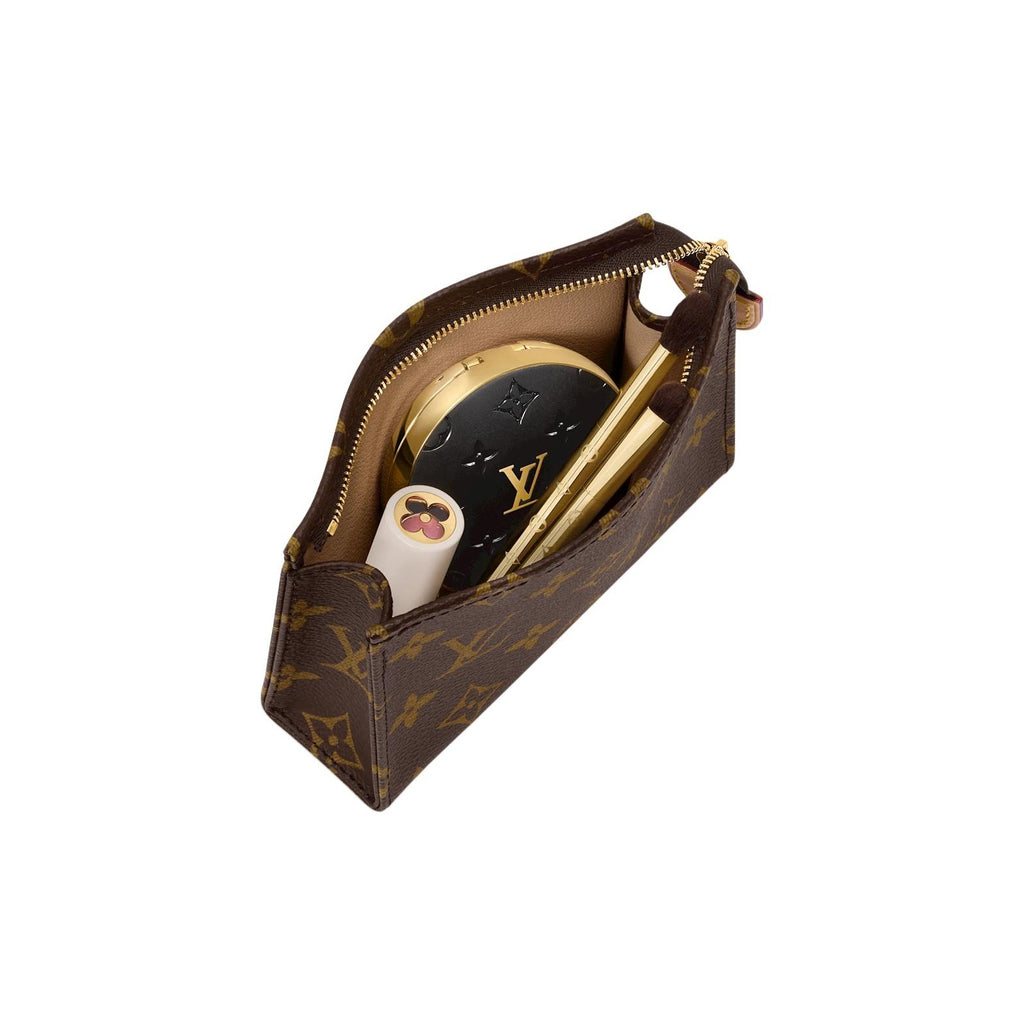 LOUIS VUITTON Poche Toilette Small Unisex Brown Monogram Coated Canvas Toiletry Bag M29700
