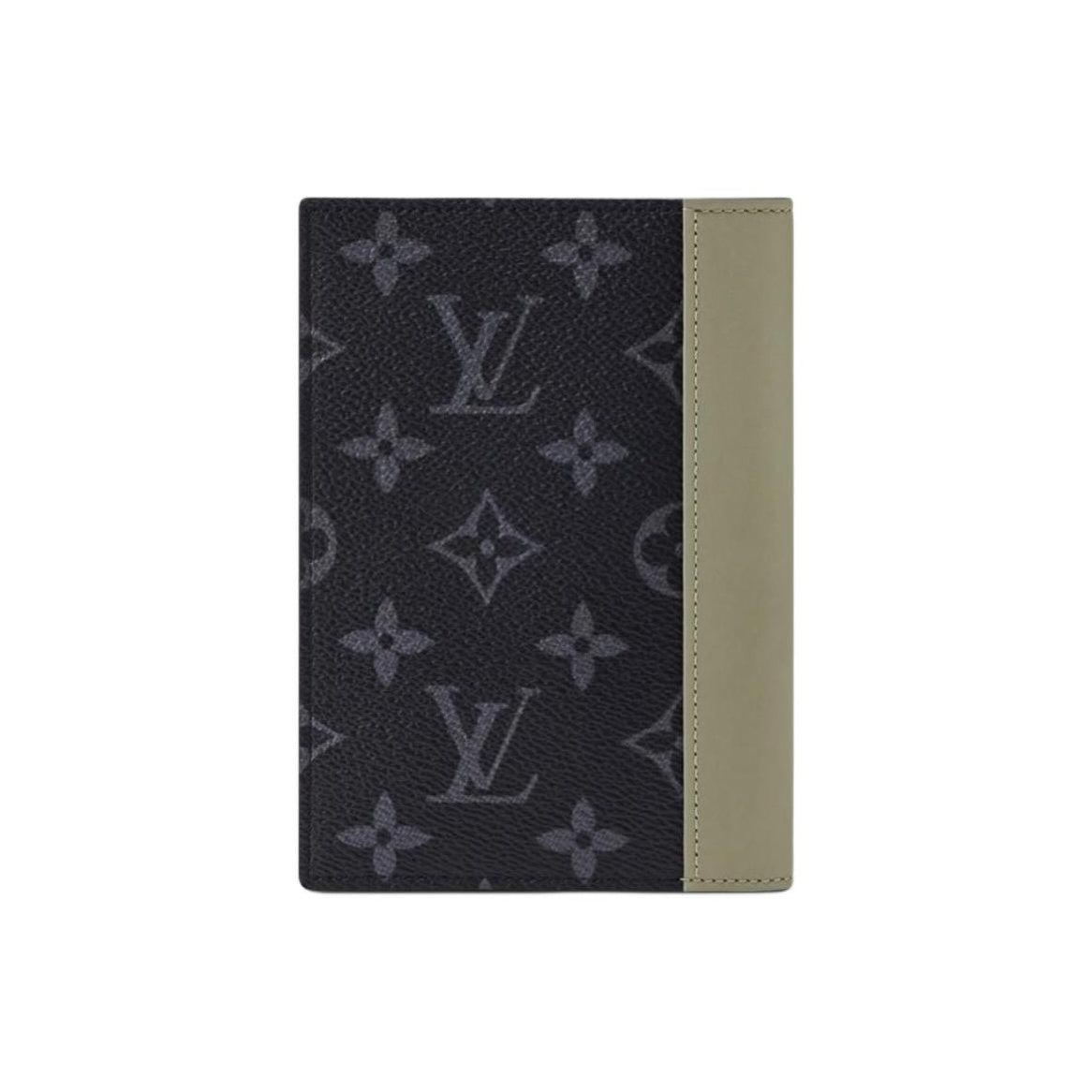 LOUIS VUITTON Men's Monogram Eclipse Passport Holder - Khaki Green - M28640