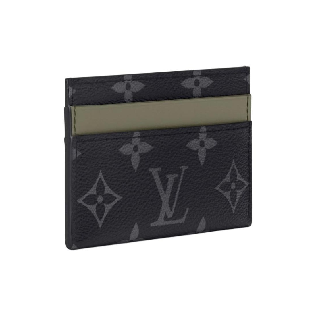 LOUIS VUITTON Men's Double Monogram Eclipse Card Holder - Khaki Green - M29768