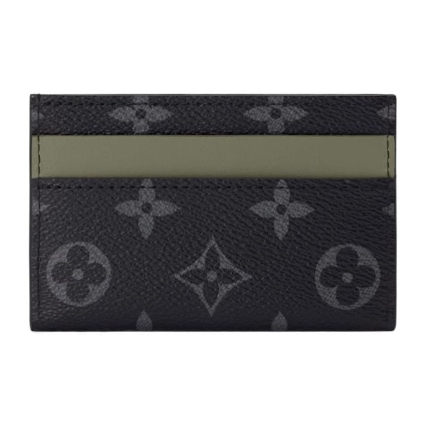 LOUIS VUITTON Men's Double Monogram Eclipse Card Holder - Khaki Green - M29768