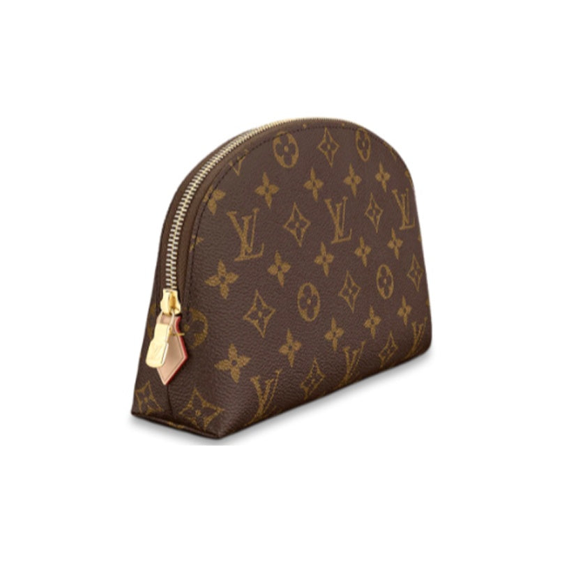 LOUIS VUITTON Women's Monogram Canvas Zip Cosmetic Pouch - Brown - M47353
