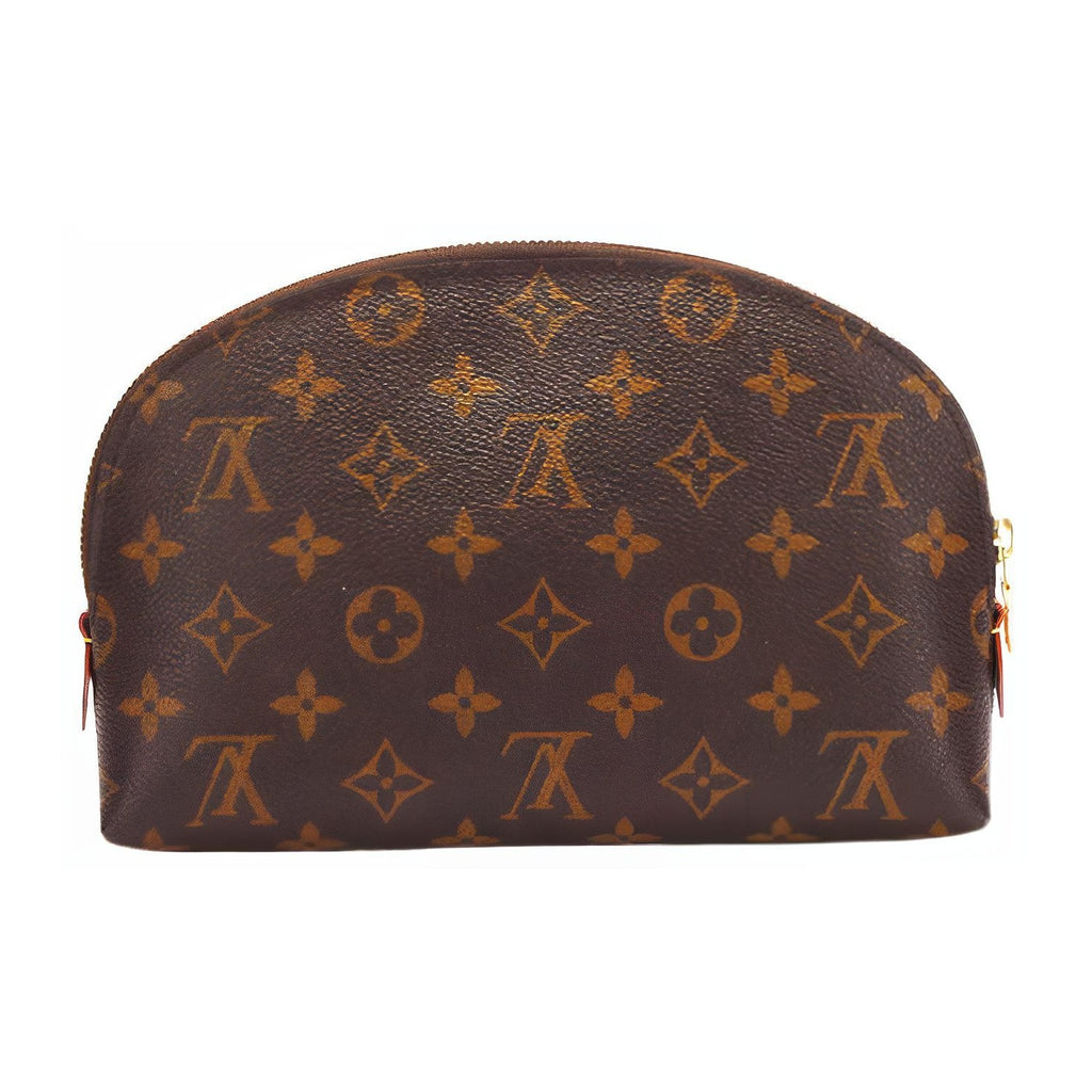 LOUIS VUITTON Women's Monogram Canvas Zip Cosmetic Pouch - Brown - M47353