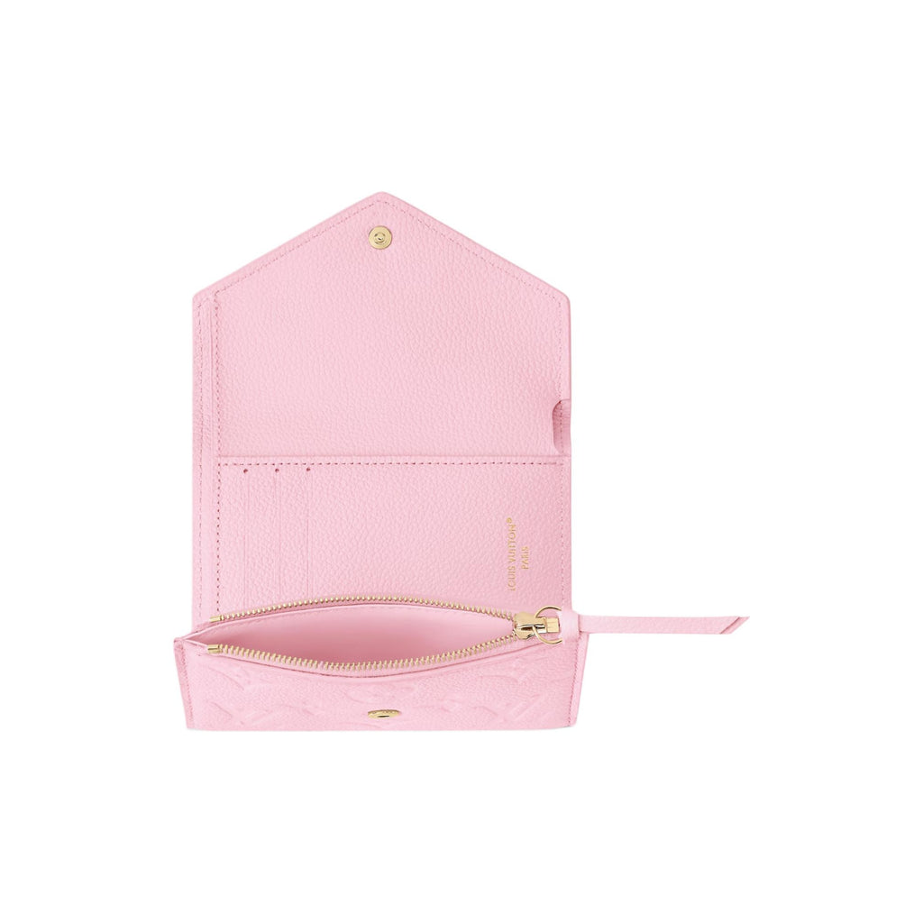 LOUIS VUITTON Victorine Monogram Embossed Leather Wallet - Confetti Pink - M28124