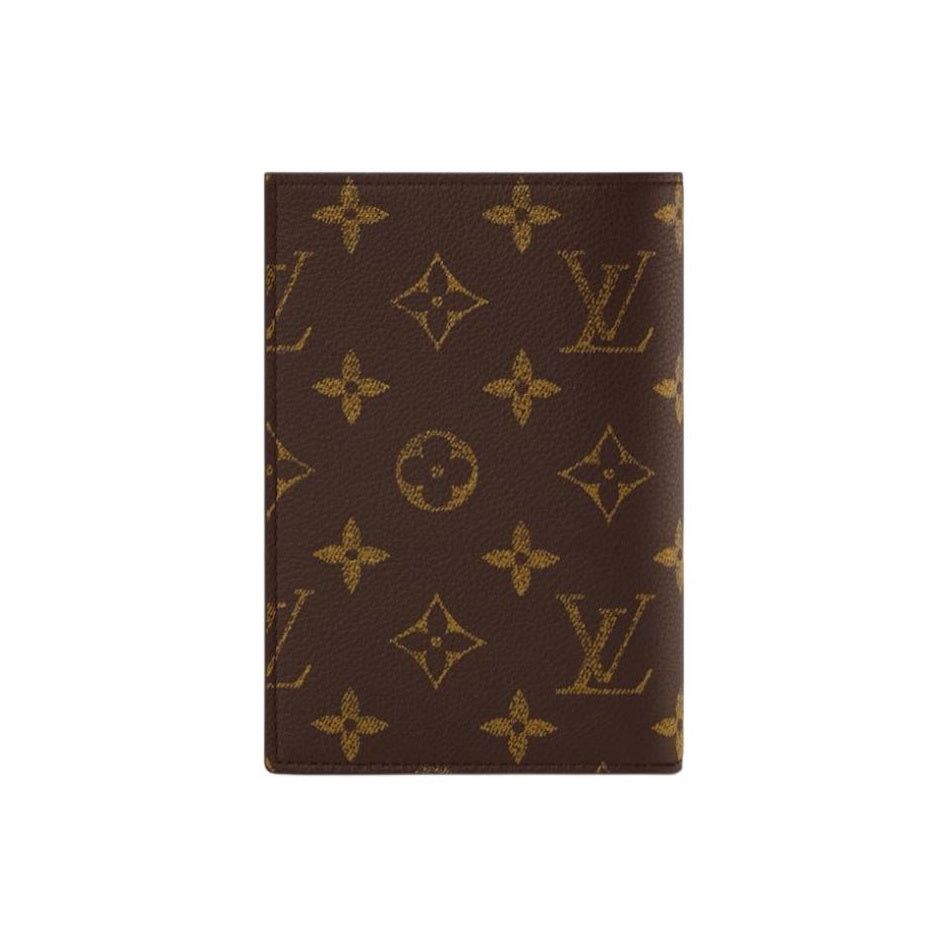 LOUIS VUITTON Men's Letter Logo Leather Card Holder - Brown - M2A491