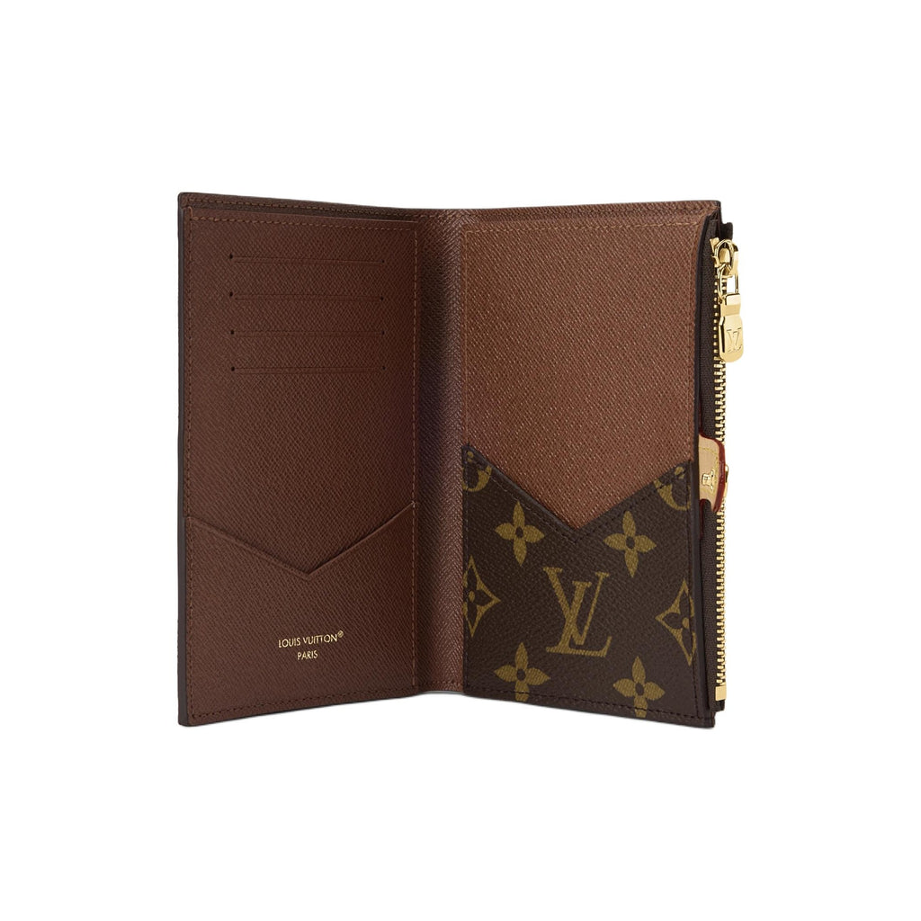 LOUIS VUITTON Monogram Coated Canvas Passport Holder - Brown - M29550