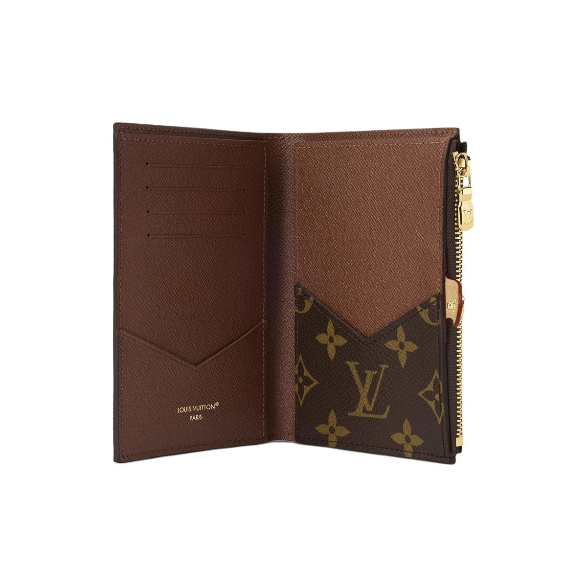 LOUIS VUITTON Monogram Coated Canvas Passport Holder - Brown - M29550