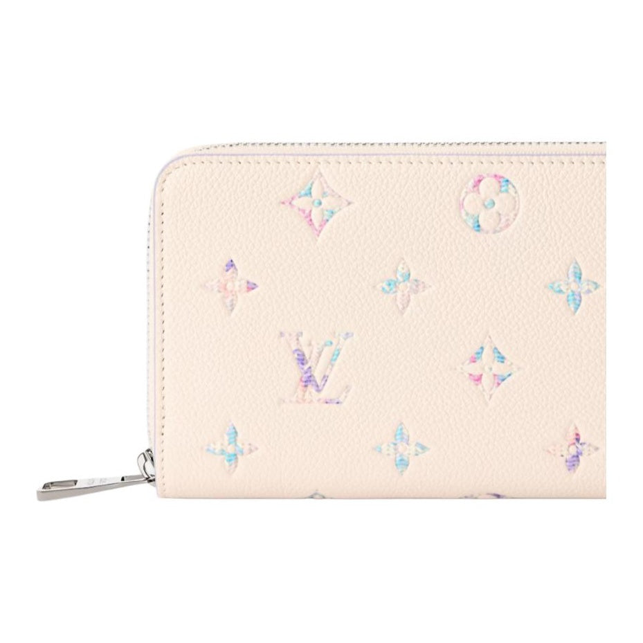 LOUIS VUITTON Zippy Gradient Print Cowhide Leather Wallet - Quartz - M2A358