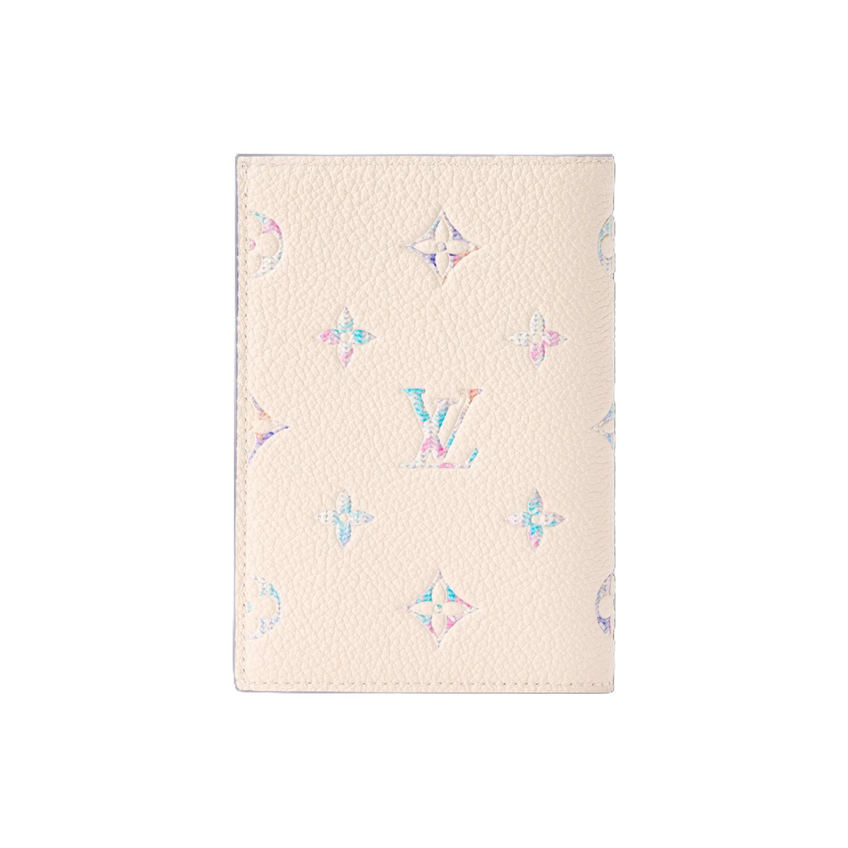 LOUIS VUITTON Quartz Pastel Leather Passport Holder - Beige and Purple - M29811