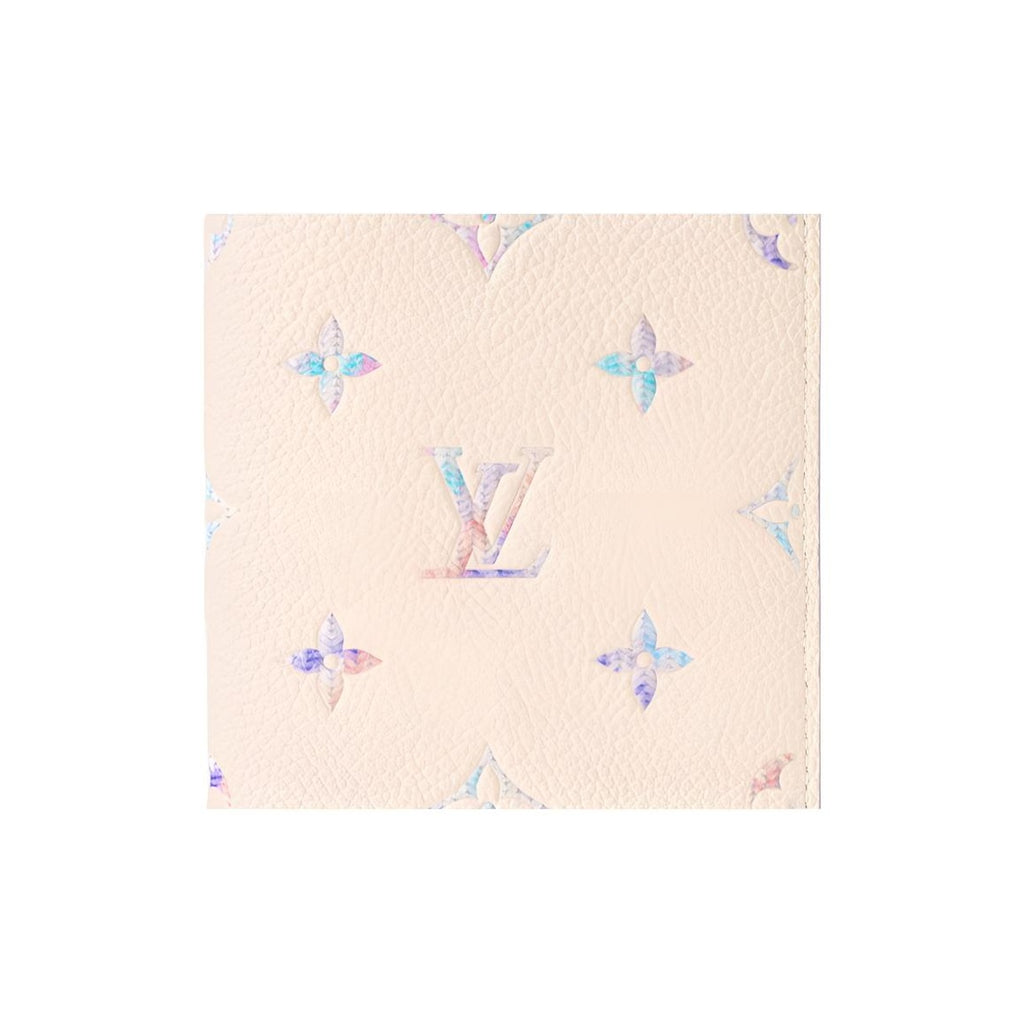 LOUIS VUITTON Quartz Iridescent Cowhide Leather Passport Holder - Beige and Purple - M29811