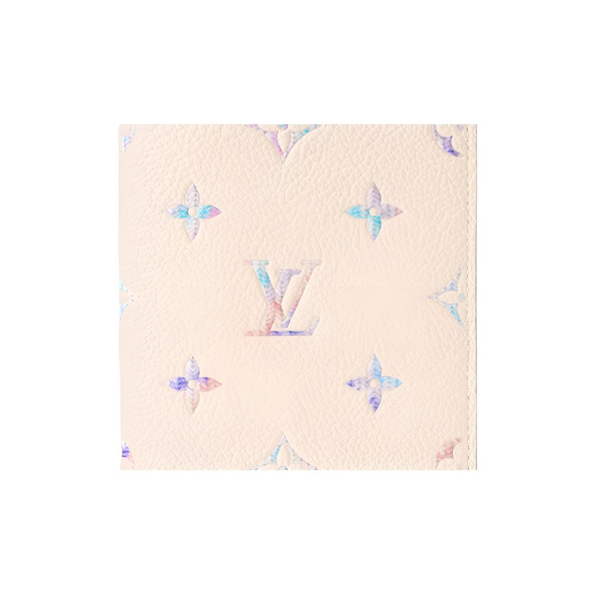 LOUIS VUITTON Quartz Iridescent Cowhide Leather Passport Holder - Beige and Purple - M29811