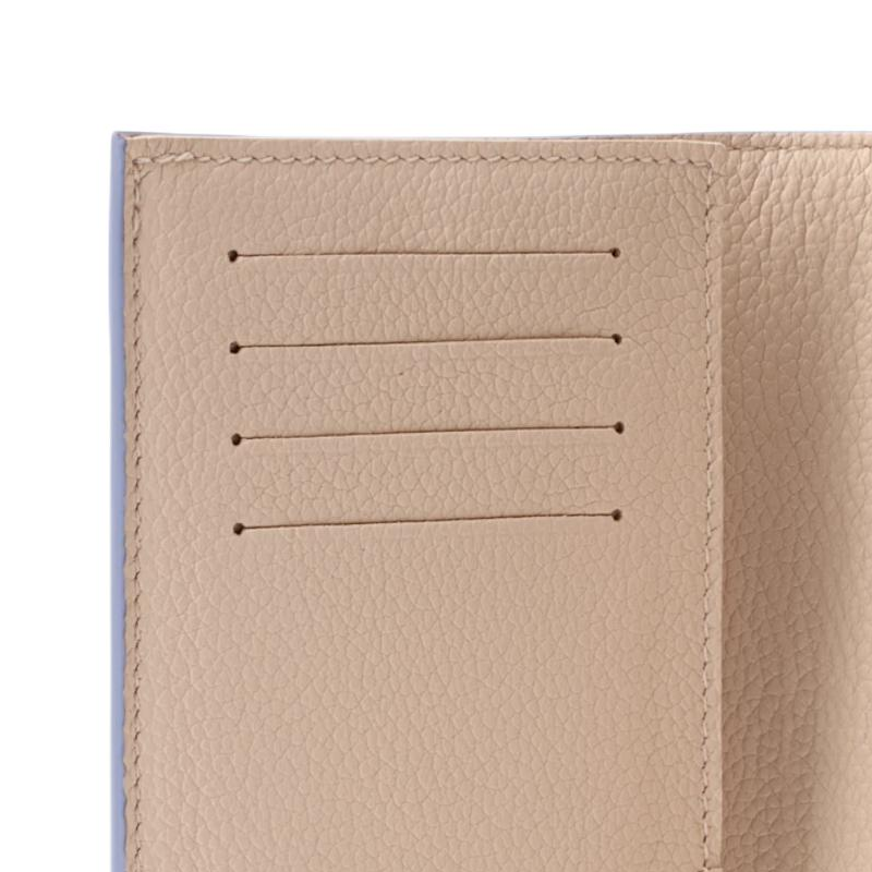 LOUIS VUITTON Quartz Pastel Leather Passport Holder - Beige and Purple - M29811