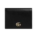 GUCCI GG Marmont Women's Black Leather Bifold Card Wallet | 456126