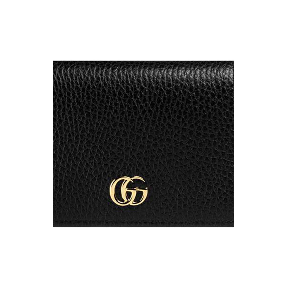 GUCCI GG Marmont Women's Black Leather Bifold Card Wallet | 456126