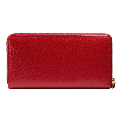 GUCCI GG Marmont Women's Red Leather Wallet | 456117