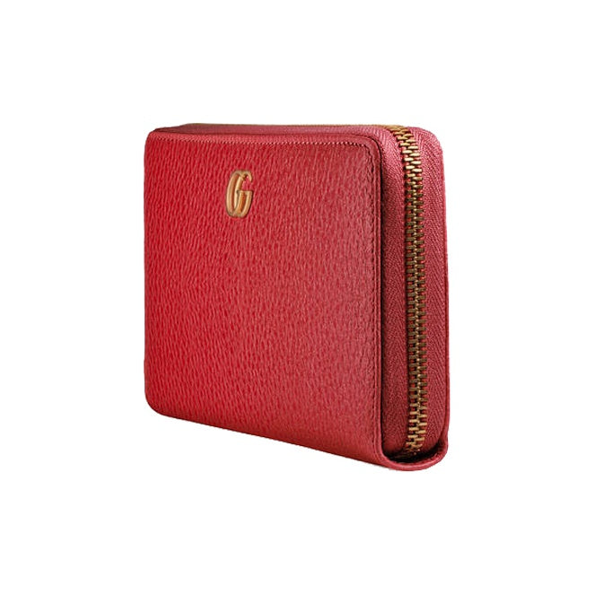 GUCCI GG Marmont Women's Red Leather Wallet | 456117