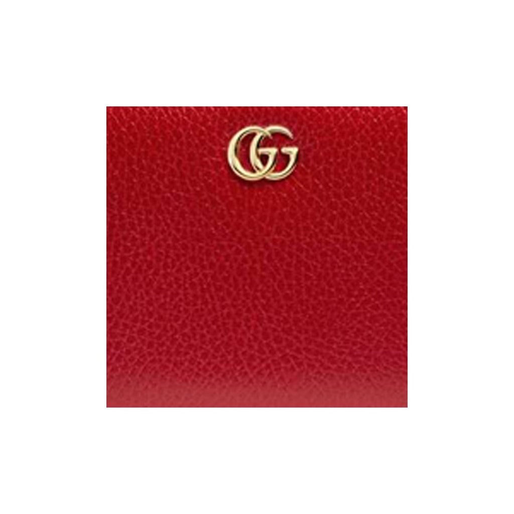 GUCCI GG Marmont Women's Red Leather Wallet | 456117