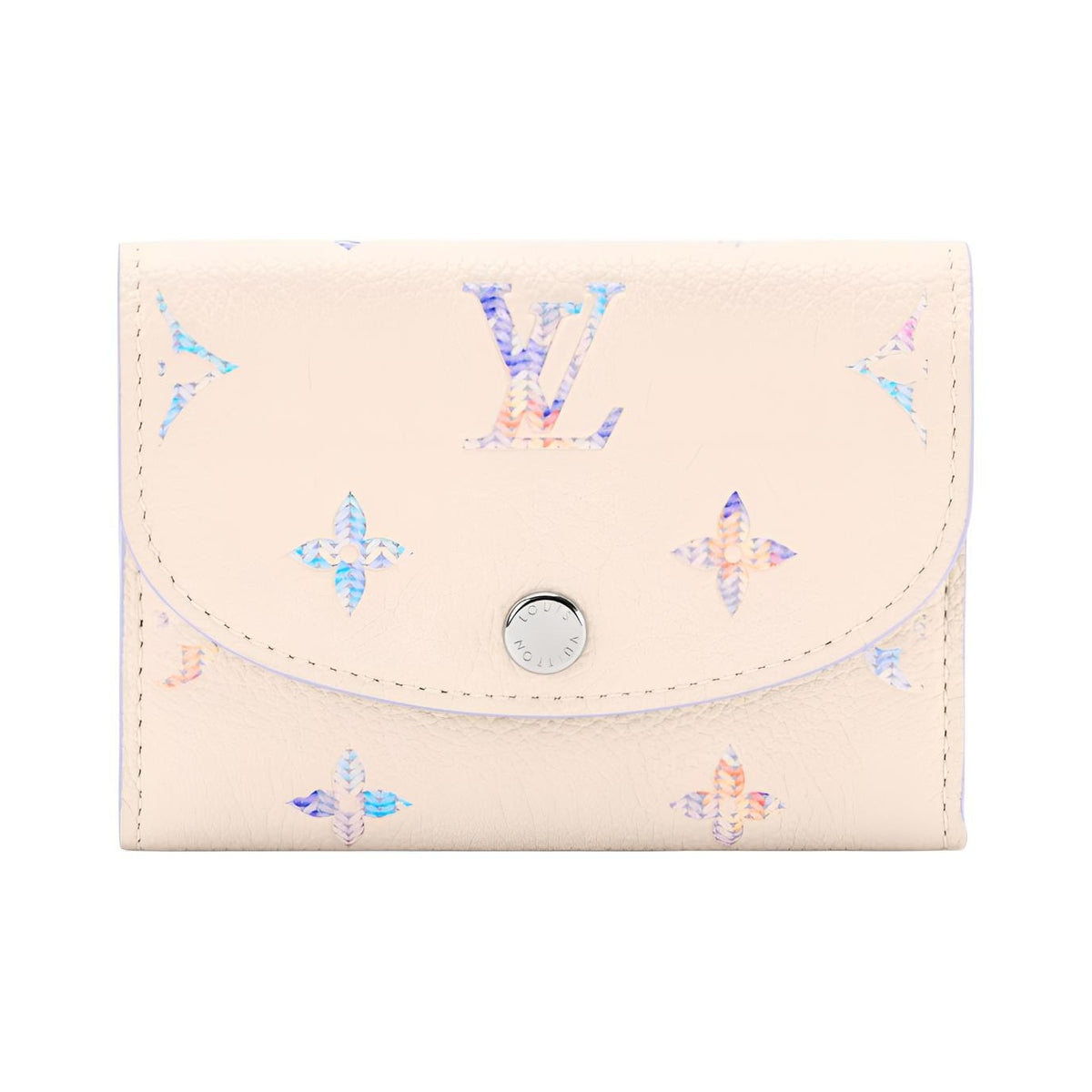 LOUIS VUITTON Rosalie Gradient Cowhide Leather Card Holder - Beige and Purple - M29772
