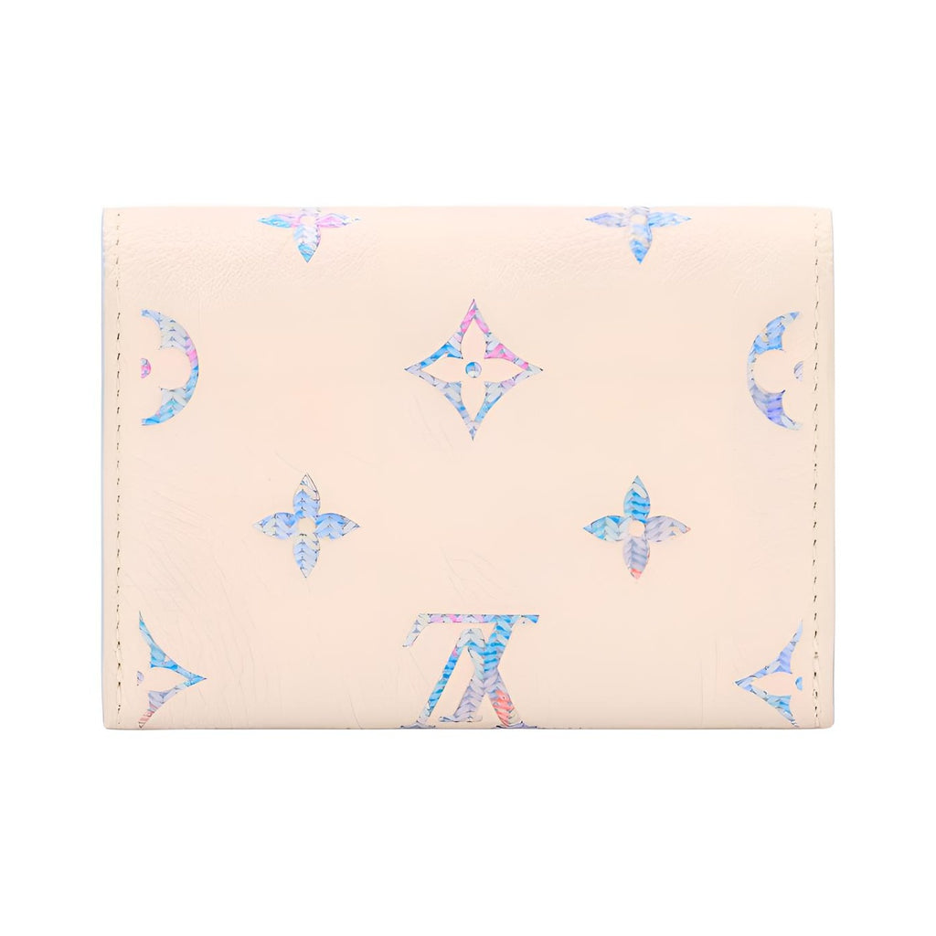 LOUIS VUITTON Rosalie Gradient Leather Card Holder - Beige and Purple - M29772