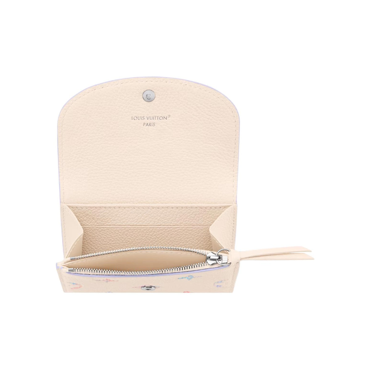LOUIS VUITTON Rosalie Gradient Cowhide Leather Card Holder - Beige and Purple - M29772