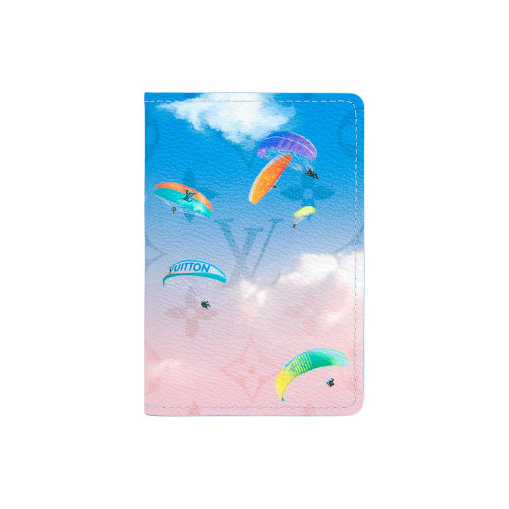 LOUIS VUITTON Pocket Organizer Paragliding Monogram Card Holder - Blue and Pink - M28811