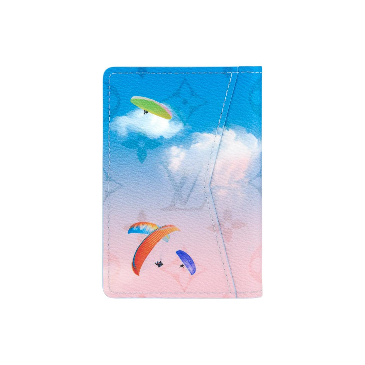 LOUIS VUITTON Pocket Organizer Paragliding Monogram Card Holder - Blue and Pink - M28811