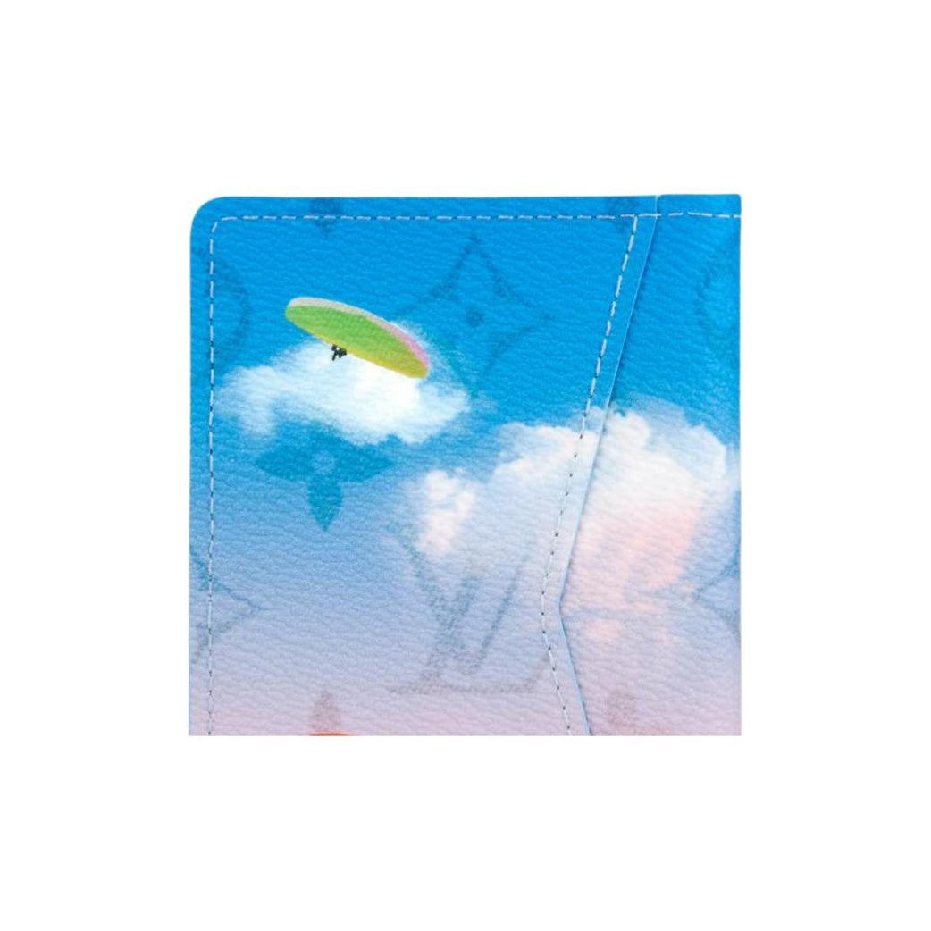 LOUIS VUITTON Pocket Organizer Paragliding Monogram Card Holder - Blue and Pink - M28811