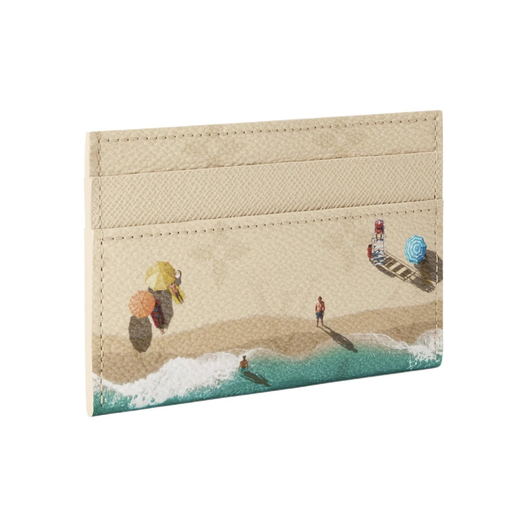 LOUIS VUITTON DOUBLE Beach Print Monogram Card Holder - Sand - M2A350