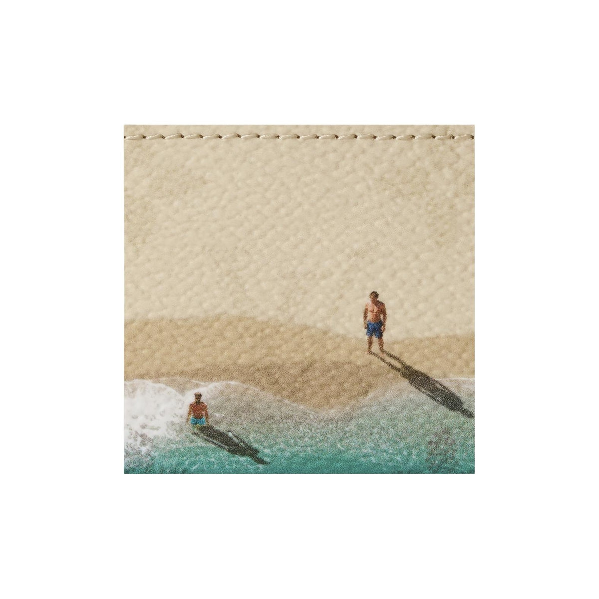 LOUIS VUITTON DOUBLE Beach Print Monogram Card Holder - Sand - M2A350