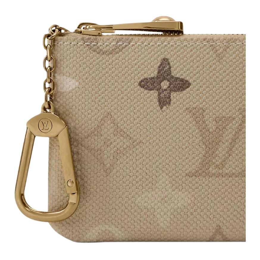 LOUIS VUITTON Monogram Surplus Coated Canvas Key Pouch - Sand - M29258