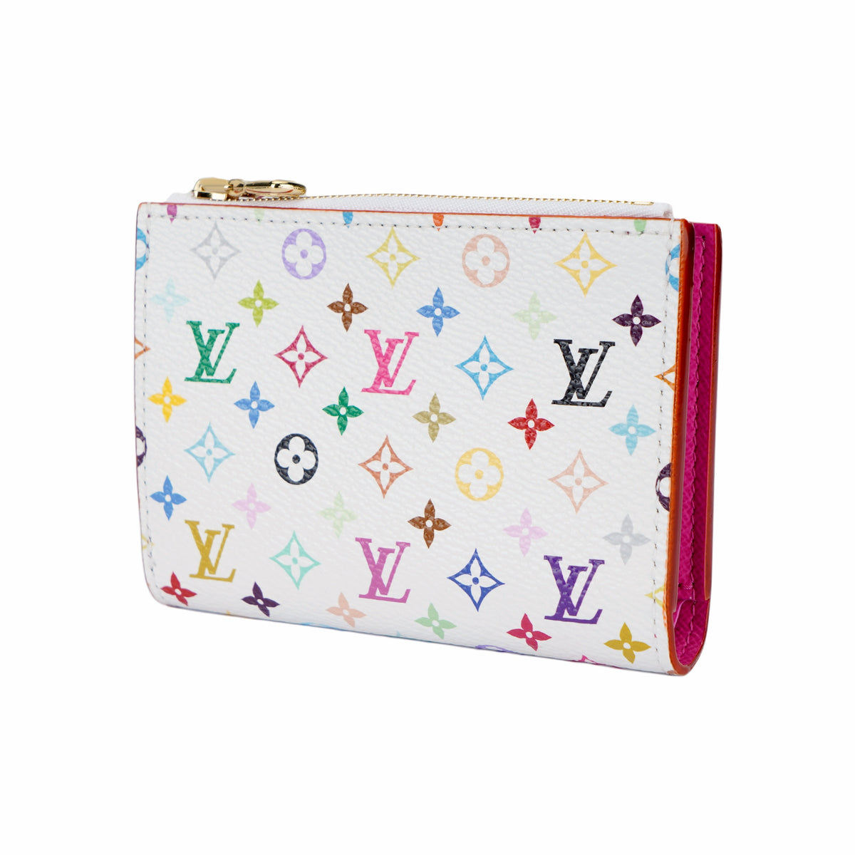 LOUIS VUITTON x Takashi Murakami Lisa Multicolor Monogram Wallet - White - M27736
