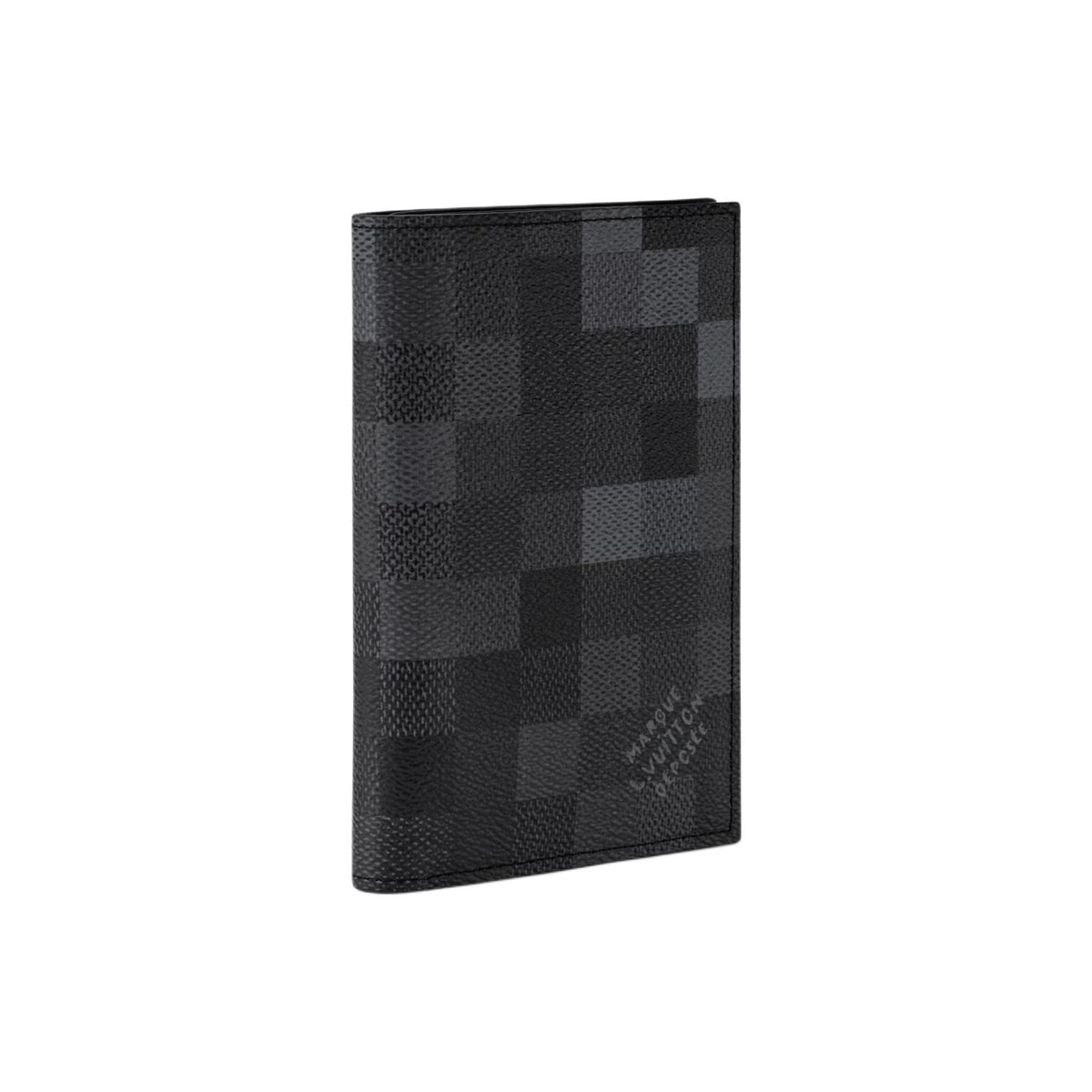 LOUIS VUITTON Damoflage Checkerboard Passport Holder - Black - M28744