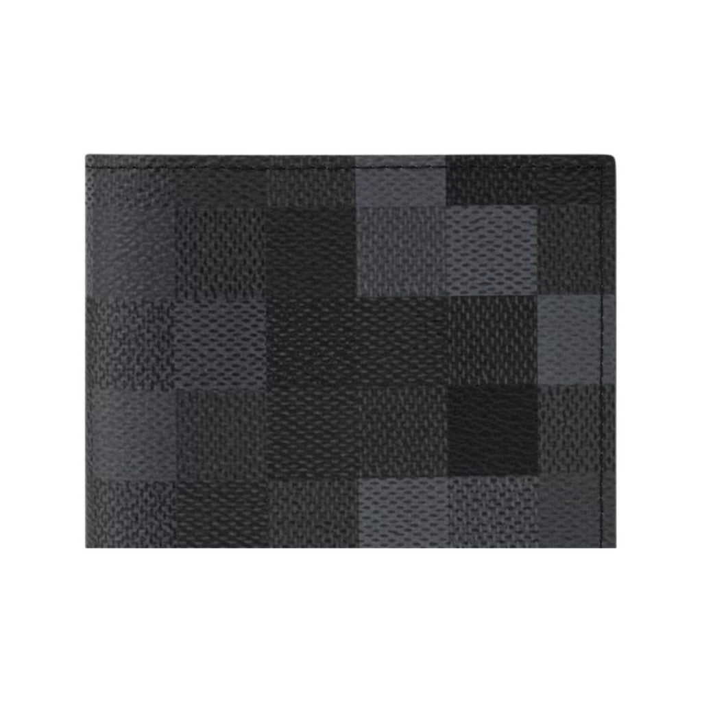 LOUIS VUITTON Damoflage Checkerboard Passport Holder - Black - M28744
