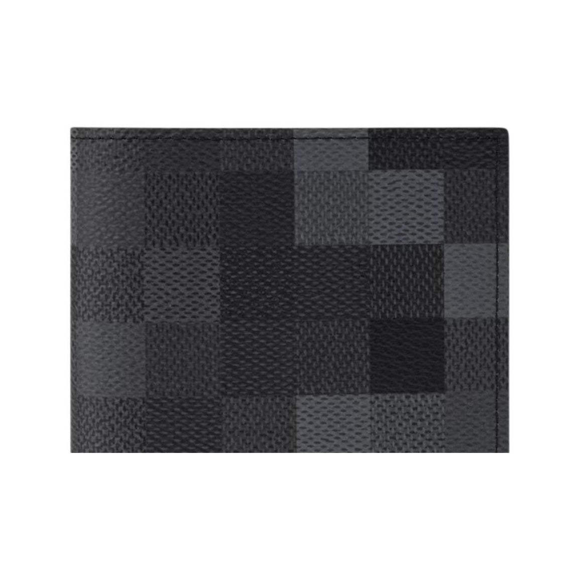 LOUIS VUITTON Damoflage Checkerboard Passport Holder - Black - M28744