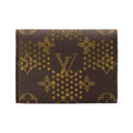 LOUIS VUITTON Envelope Monogram Grid Coated Canvas Card Holder - Brown and Yellow - M29293