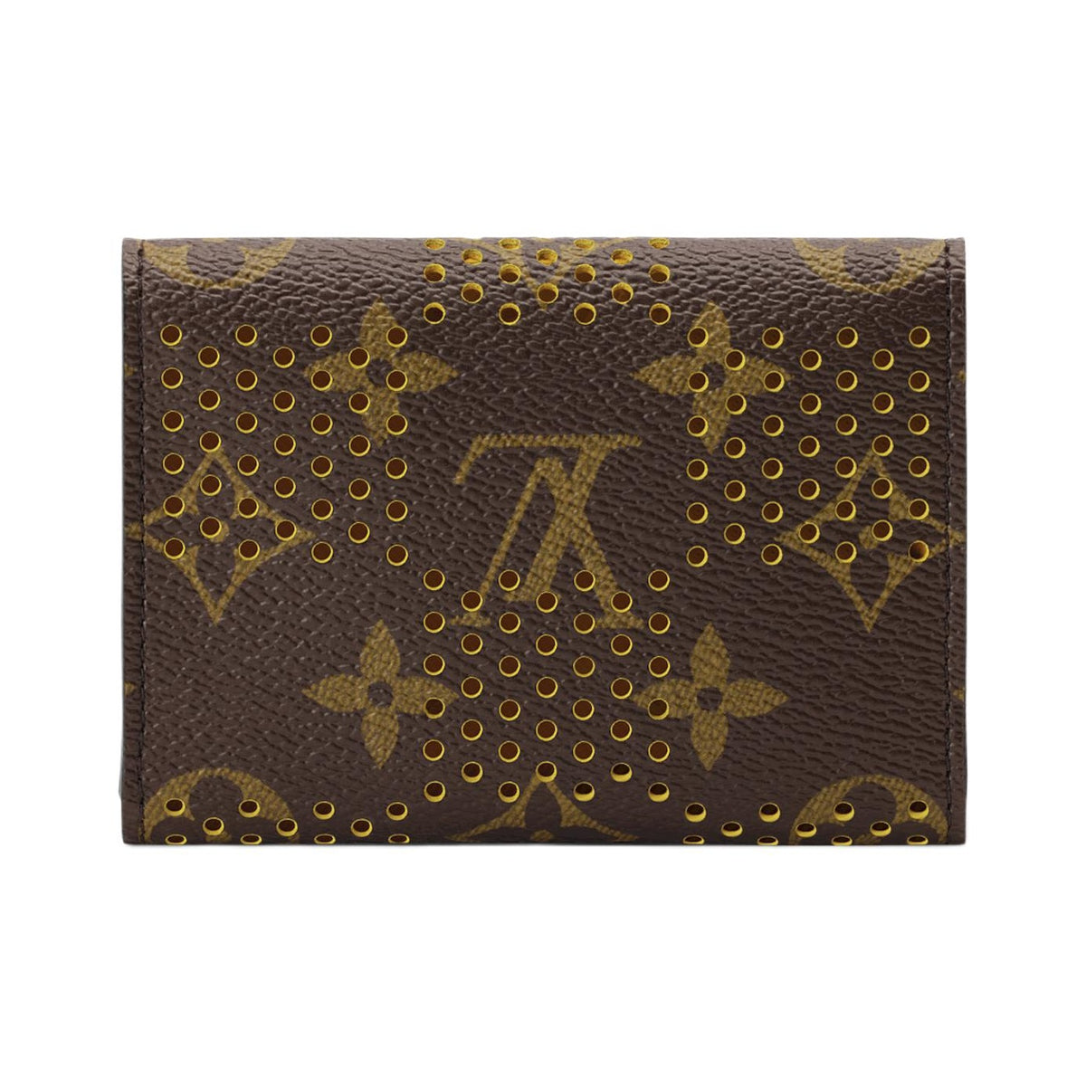 LOUIS VUITTON Envelope Monogram Grid Coated Canvas Card Holder - Brown and Yellow - M29293
