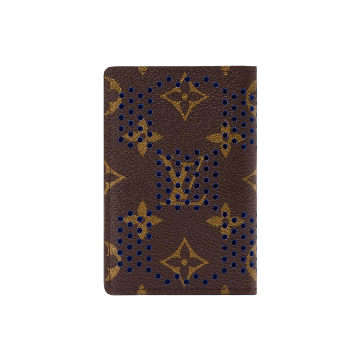 LOUIS VUITTON Monogram Grid Cutout Coated Canvas Card Holder - Brown - M29283