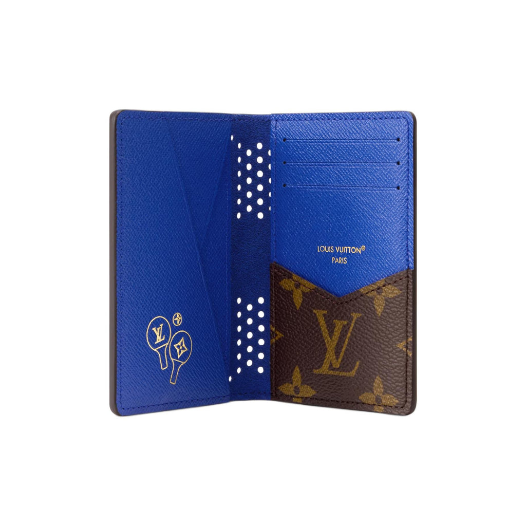 LOUIS VUITTON Monogram Grid Cutout Coated Canvas Card Holder - Brown - M29283
