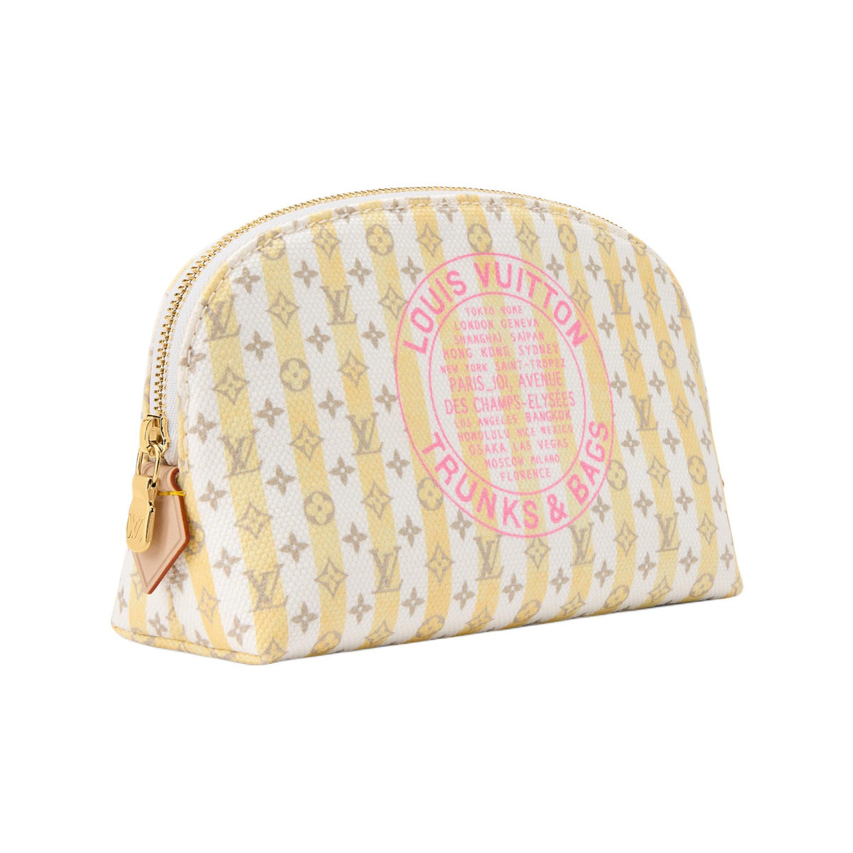 LOUIS VUITTON Small Linen-Cotton Blend Coated Canvas Cosmetic Pouch - Multicolor - M28679