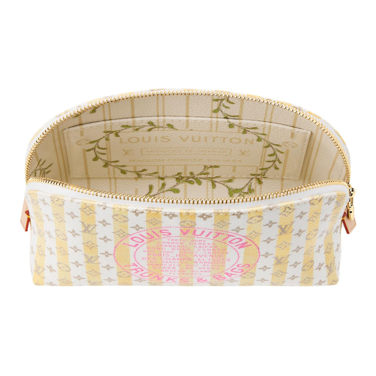 LOUIS VUITTON Small Linen-Cotton Blend Coated Canvas Cosmetic Pouch - Multicolor - M28679