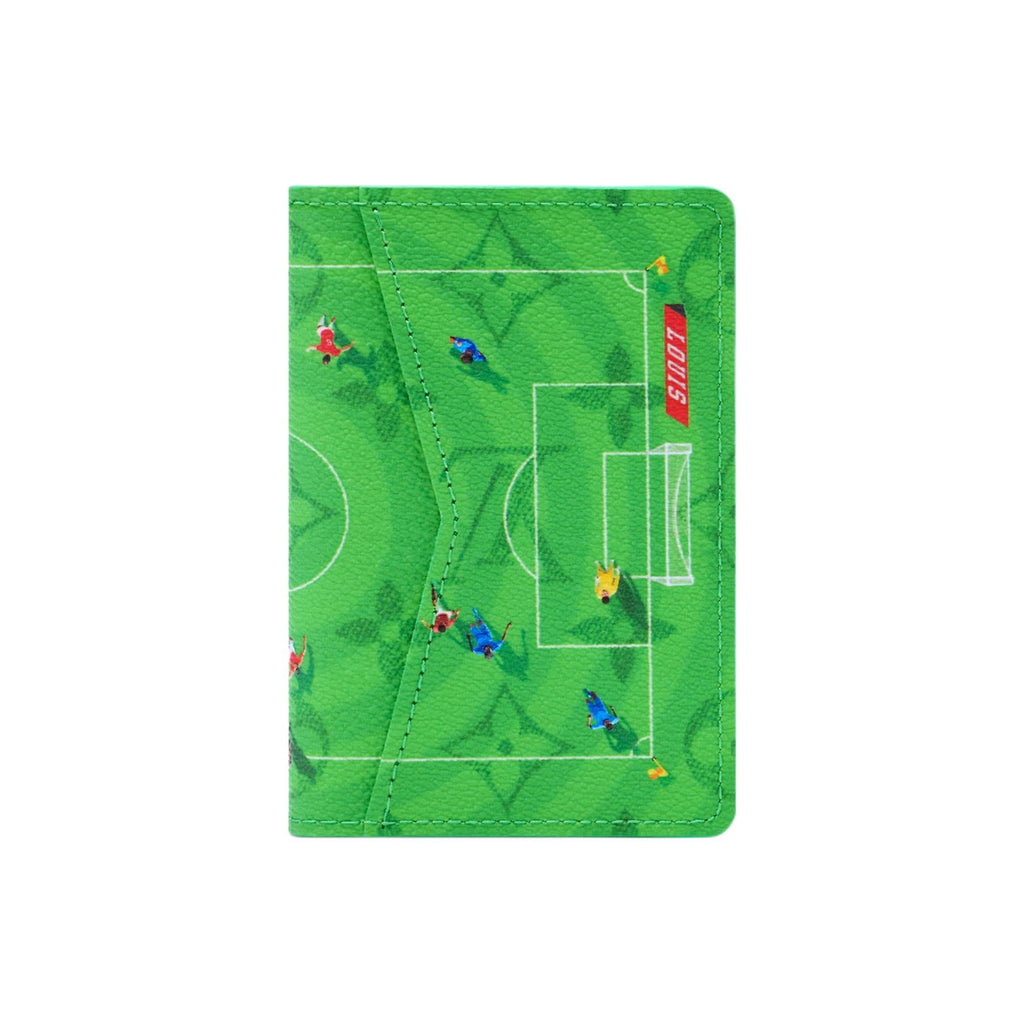 LOUIS VUITTON Soccer Field Monogram Print Coated Canvas and Faux Leather Card Holder - Green - M26799