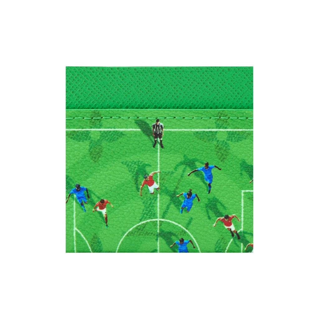 LOUIS VUITTON DOUBLE Soccer Field Monogram Print Coated Canvas Card Holder - Green - M26802