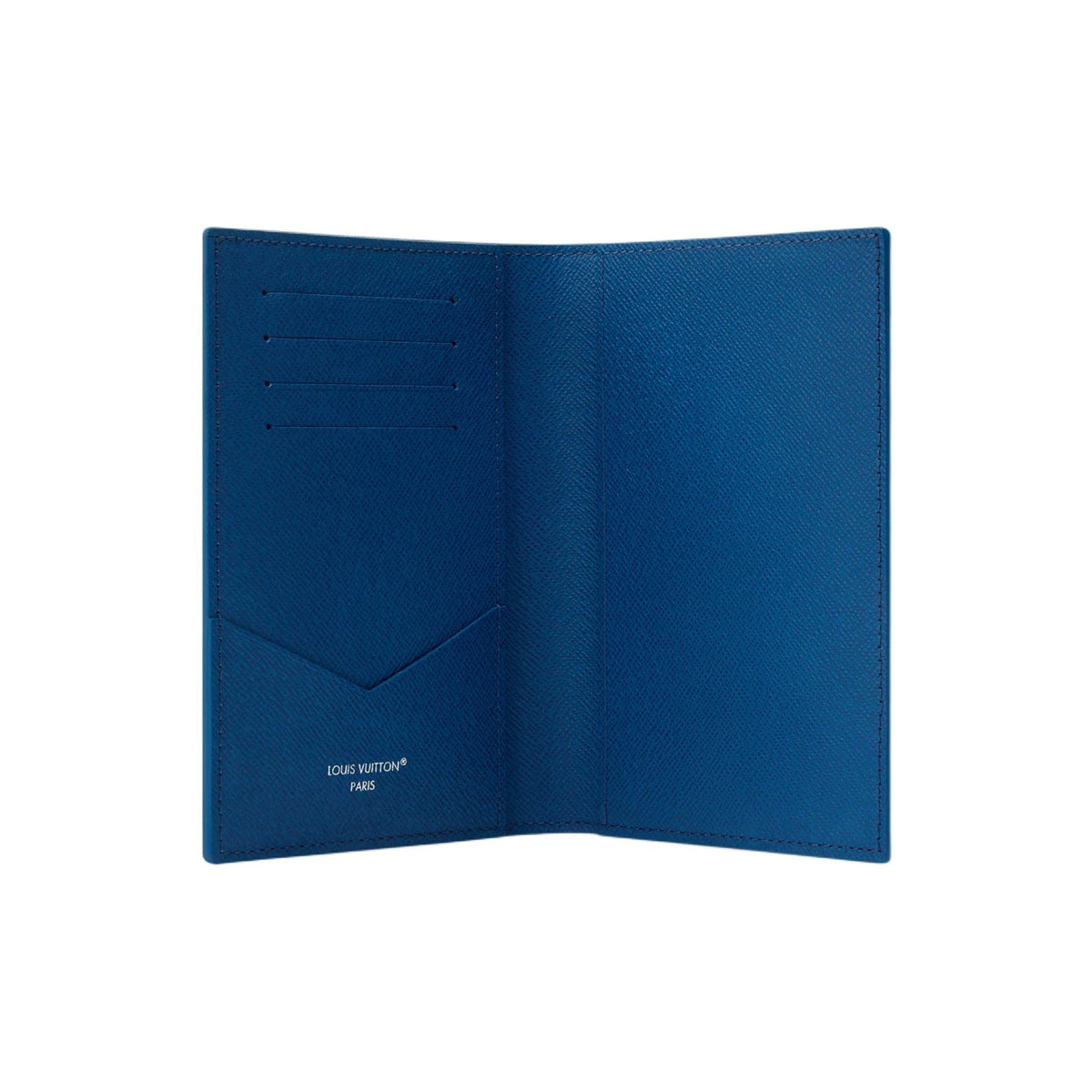 LOUIS VUITTON Catamaran Print Coated Canvas and Faux Leather Passport Holder - Navy Blue - M28806