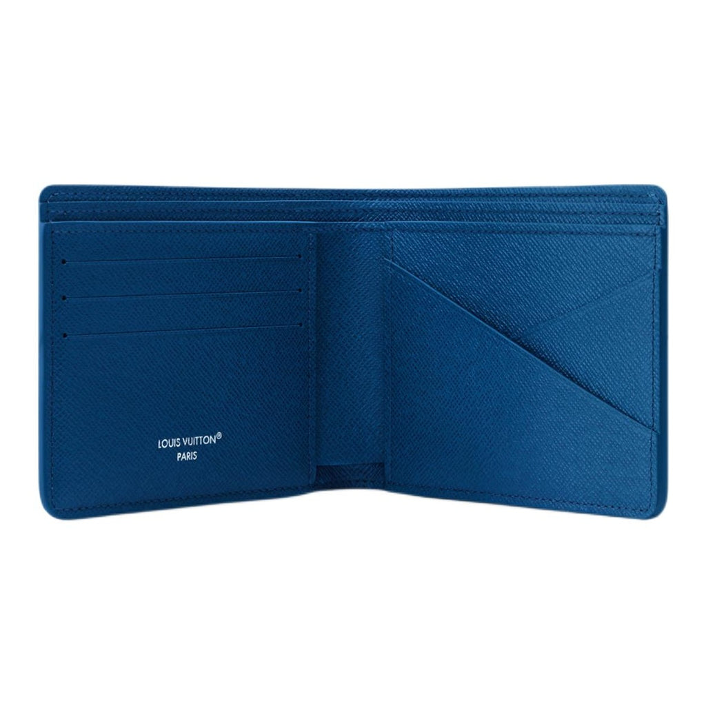 LOUIS VUITTON Multiple Ocean Sailing Monogram Print Coated Canvas and Faux Leather Wallet - Navy Blue - M28810